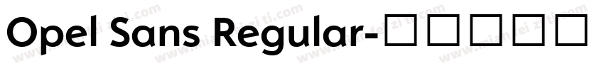 Opel Sans Regular字体转换